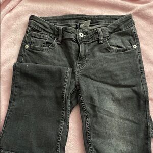 Grey-Black Flared Bootcut Divided H&M Jeans
